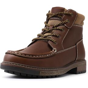 MIXIN Mens Boots Casual Chukka Faux Leather Hard Sole Dress shoes