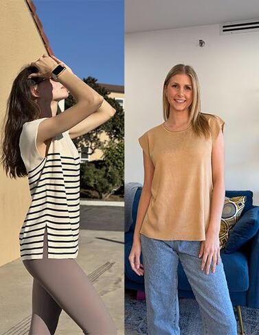 Zeagoo Short Sleeve Sweater for Women Knit Going Out Fashion Sweater Loose Fitting Tops for Women in Kuwait