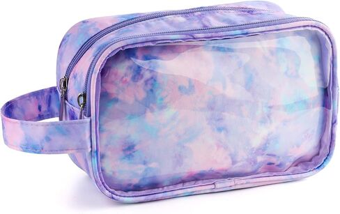 Kids Toiletry Bag for Boys, Travel Clear Toiletry Bag for Little Young Boys Waterproof Hanging Wash Bag Toddler Traveling Toiletries, Blue Soccer Balls in Saudi Arabia