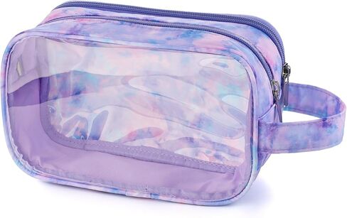 Kids Toiletry Bag for Boys, Travel Clear Toiletry Bag for Little Young Boys Waterproof Hanging Wash Bag Toddler Traveling Toiletries, Blue Soccer Balls in Saudi Arabia