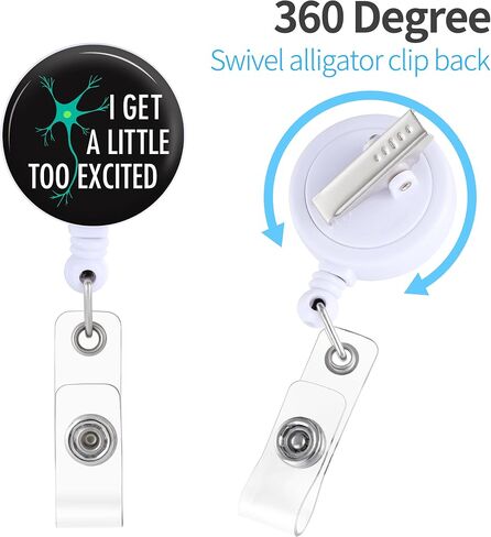 Badge Reels Holder Retractable with ID Clip for Nurse Name Tag Card Funny Fun I Work Hard So My Cats Can Have a Better Life Nursing Doctor Teacher Student Medical Work Office Alligator Clip ZJK323 in Saudi Arabia