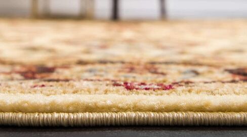 سجادة منطقة Loom Voyage Collection التقليدية الشرقية الكلاسيكية ذات الحدود المعقدة، 5' 3" x 8' 0"، عاجي/بني in Kuwait