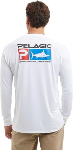 PELAGIC , Long Sleeve Fishing Shirt, UPF 50+ Protection, Water and Stain Repellent in Saudi Arabia