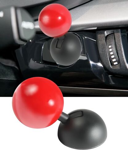 Car One-Button Start Lever,Push to Start Button Rocker,Car Accessories Automotive One Button Start Lever,Car Engine Start Stop Button Decorative Ball-Bar,Push Starter Button Cover for Car (Red) in Saudi Arabia