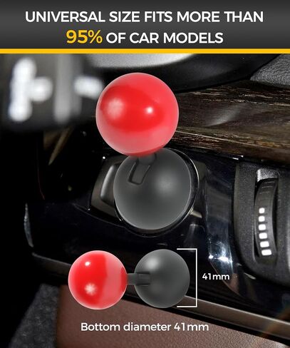Car One-Button Start Lever,Push to Start Button Rocker,Car Accessories Automotive One Button Start Lever,Car Engine Start Stop Button Decorative Ball-Bar,Push Starter Button Cover for Car (Red) in Saudi Arabia