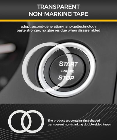 Car One-Button Start Lever,Push to Start Button Rocker,Car Accessories Automotive One Button Start Lever,Car Engine Start Stop Button Decorative Ball-Bar,Push Starter Button Cover for Car (Red) in Saudi Arabia