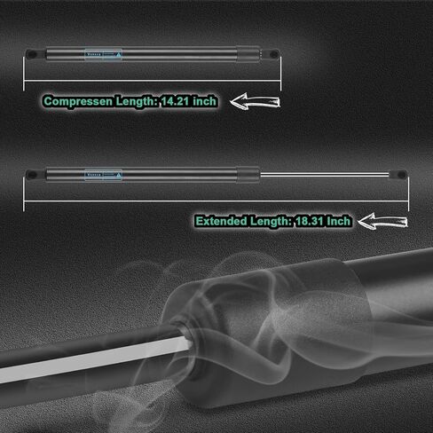 2 قطعة من دعامات غطاء المحرك الأمامي للصدمات يدعم زنبركات الغاز مناسبة لـ 1998 1999 2000 2001 2002 Honda Accord، استبدال 4352 SG326010 in Kuwait