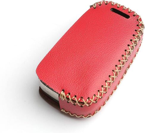 Leather for Chevrolet Camaro Cruze Sonic Buick GMC Flip 5 Buttons Key Fob Case Cover Chain (Black) in Kuwait