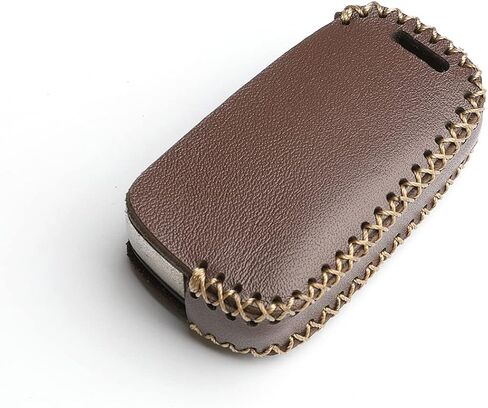 Leather for Chevrolet Camaro Cruze Sonic Buick GMC Flip 5 Buttons Key Fob Case Cover Chain (Black) in Kuwait
