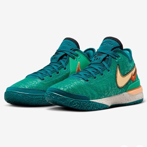 حذاء كرة السلة Lebron NXXT Gen (DR8784-301، GEODE Teal/Melon Tint/Stadium Green/Campfire Orange) مقاس 9.5 in Saudi Arabia