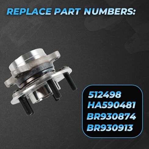 512498 محمل العجلة الأمامية أو الخلفية ومجموعة المحور يناسب 2013-2016 MKZ 2.0L، يناسب 2013-2020 Fusion 2.5L، استبدل OE 512498 HA590481 in Kuwait