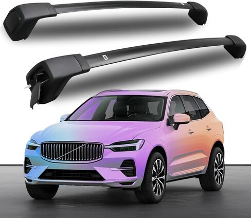 Roof Racks Aluminum Alloy ONLY Structure Cross Bars Rail Fit for Volvo XC90 XC-90 2018 2019 2020 2021 2022 2023 2024 2025 Rack Crossbar (XC90) in Saudi Arabia