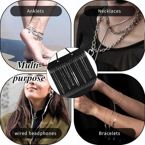 Thinp Necklace Organizer Hanging Jewelry Organizer Jewelry Hanger Hanging Jewelry Holder Hanging Jewelry Organizer for Closet for Necklaces Anklets Display and Storage Hang on Wall Closet Door in Saudi Arabia