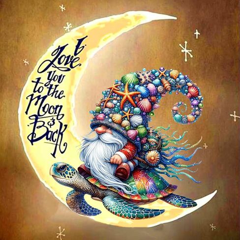 5D Large Size Diamond Art Kits for Adults Big Diamond Painting Kits for Adults Beginners, DIY Extra Large Paint by Diamond Gem Art Dots Painting Kits for Walls Decor 27.6x16inch (Moon Landscape) in Kuwait