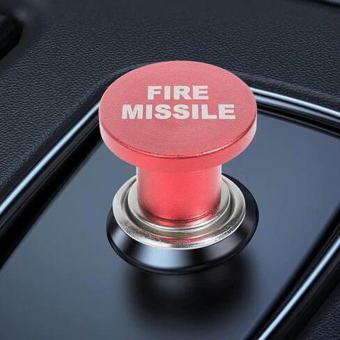 Car Cigarette Lighter,Cigarette Lighter Plug,Car Accessories Car Cigarette Lighter,12V Anodized Aluminum Cigarette Lighter Plug for Most Car Truck Boat (Fire Missiles) in Kuwait