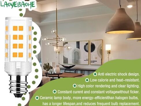 2Pack LED Makeup Mirror Bulb Replacement Mirror 20W RP34B Light Bulb fits BE151T BE71CT BE47X BE47BR for Cosmetic Vanity Makeup Mirror with Single Double Sided Lighted Magnification (6000K) in Saudi Arabia