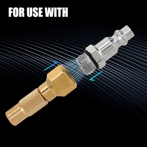 2 PcsHeavy-Duty Brass Air Nozzle with Quick Connector Air Chuck Twist-on Air Chucks for Tires Screw On Tire Chuck Twist-on Chucks with Vavle Adapters Gauge Compressor Accessories for Valve in Saudi Arabia