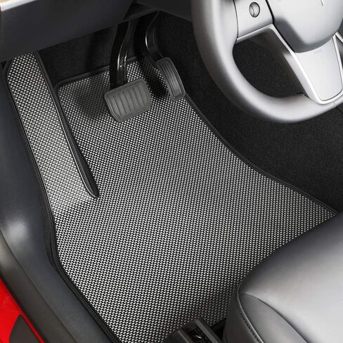 5-Seat Tesla Y Floor Mats for 2023 2024(Performance)-All Weather Floor Mats Waterproof Lightweight and Odorless Made in USA-3pcs in Normal(Does NOT fit 7-Seat) in Saudi Arabia