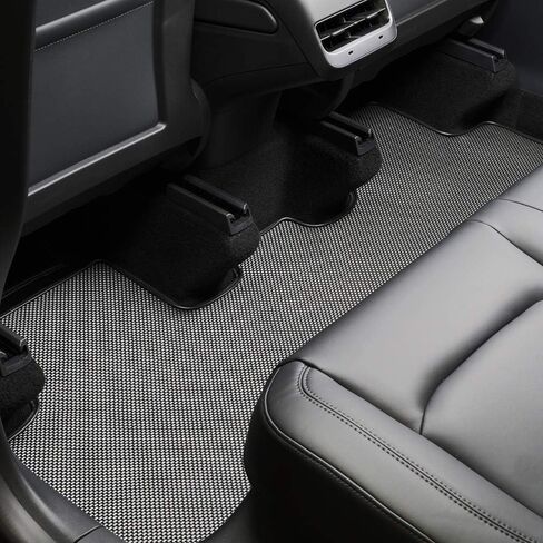 5-Seat Tesla Y Floor Mats for 2023 2024(Performance)-All Weather Floor Mats Waterproof Lightweight and Odorless Made in USA-3pcs in Normal(Does NOT fit 7-Seat) in Saudi Arabia