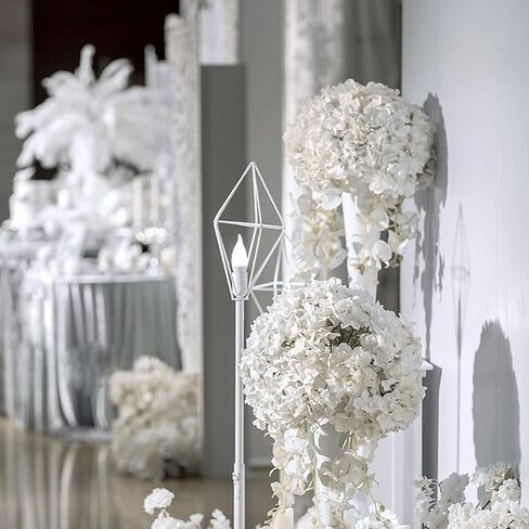 HinyoCo 28 Pcs Large Silk Hydrangea Flowers Artificial Flowers 8 inch Hydrangea Head with stem,Used for Home Wedding Party Decoration (Ivory) in Saudi Arabia