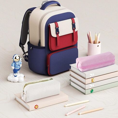 Pencil Case Pouch for Stationery Organizer (Beige) in Kuwait