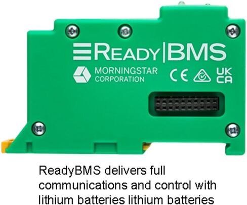 الوظيفة الإضافية Morningstar ReadyBMS ReadyBlock للاستخدام مع وحدات التحكم في الشحن بالطاقة الشمسية GenStar MPPT (RB-BMS) - توفر اتصالاً وتحكمًا متكاملين مع بطاريات الليثيوم - WTY لمدة 5 سنوات، مصممة في الولايات المتحدة الأمريكية in Saudi Arabia
