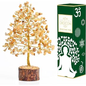 Green Aventurine Gemstone Tree of Life - Crystal Tree for Positive Energy, Feng Shui Decor - Handmade Chakra Tree, Good Luck - Money Bonsai, Healing Stones, Meditation Accessories, Spiritual Gift