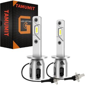 Fog Light Bulb 20000LM 120W,High and Low Beam, 6500K Cool White, 1:1 Mini Size Plug and Play, Fog Lights, 800% brightness upgrade, 30000 Hours Bulbs with Fan,Pack of 2 (H1)