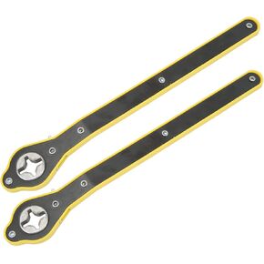 Pair 13.4in Car Jack Ratchet Wrench Labor Saving Tire Wheel Lug Wrench Repair Tool for Cars SUVs Trucks