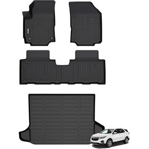 Car Floor Mats & Cargo Trunk Liners Custom Fit 2012-2017 Chevrolet Equinox/GMC Terrain All Weather Floor Liners for Chevy Equinox Car Mats for GMC Terrain Accessories for Equinox 2012-2017