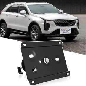 New No Drill Front Bumper License Plate Mount Bracket Holder Compatible with Cadillac CT4 CT5 XT4 XT5 XT6 Front Grille License Plate Frames Front License Plate Mounting Kit Car Tag Accessories
