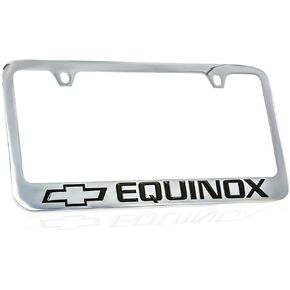 Chevrolet Equinox Chrome Plated Metal License Plate Frame Holder