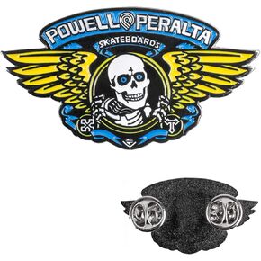 Powell Peralta Winged Ripper Blue Skateboard Lapel Pin
