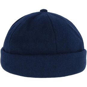 Men's Rolled Cuff Fisherman Wool Winter Cap in Saudi Arabia