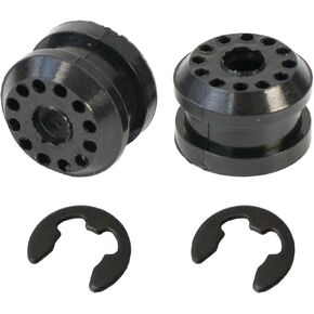 2PCS Transfer Case Shift Linkage Bushing with E-clips Fit for Dodge Ram 1500 2500 3500 4X4 Shifter Linkage Control Lever Bushing Grommet Kit 68078974AA 68078975AA