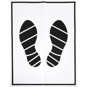 FAVOMOTO 50pcs Disposable Paper Foot Mats - Portable Vehicle Foot Pads Folding Floor Mats Paper Floor Mat for Cars Automotive Floor Mats Car for Detailing and Cleanliness