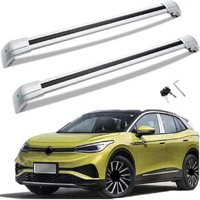 MotorFansClub Roof Rack Cross Bars Fit for Volkswagen VW ID.4 ID4 2020 2021 2022 2023 Roof Rack Lockable Baggage Luggage Racks Roof Rail Cross Bars