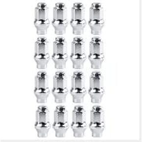 Tusk Extended Shaft Tapered Lug Nut Kit 10mm x 1.25mm Thread Pitch (16-Pack) w/14mm Head Chrome ATV's TRV Compatible with Wildcat Prowler TRV