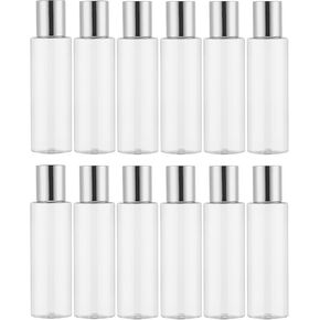 6 pack 150ml / 5oz Leak Proof Travel Shampoo Bottles Refillable, Screw Top Empty Travel Size Bottles, Shampoo Containers for Traveling