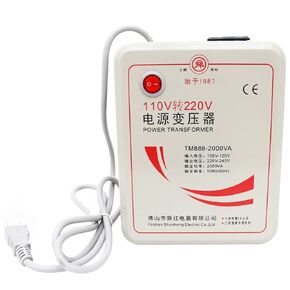 INTBUYING Step Up Transformer 110v to 220v Commercial Adapter Transformer 2000 W for Europe Asia Appliances Used in US