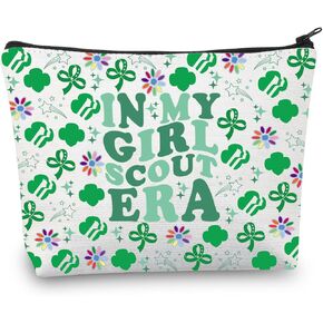 BDPWSS Girl Scout Makeup Bag Scout Leader Gift In My Girl Scout Era Gift Scout Life Gift Girl Power Gift Scout Master Gift (Scout Girl)