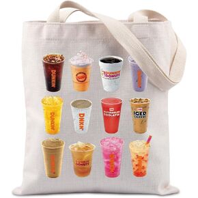 Lywjyb Birdgot Coffee Junkie Tote Bag Coffee Lover Gift Donuts Lover Gift Coffee Donut Junkie gift