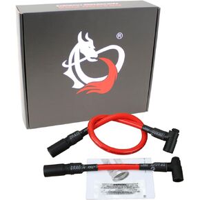 AIP Electronics Dragon Fire Race 10.2mm Spark Plug Wire Set for 1999-2017 Harley DYNA Models OEM Fit PWJ188