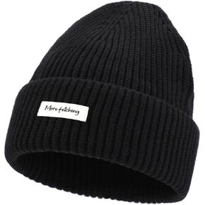 Beanie Hat for Men and Women,Unisex Knit Cuffed Beanie Cap - Warm Winter Hat
