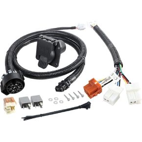 Oyviny RV 7 Way Trailer Wiring Harness for Nissan Frontier 2005-2025/Nissan Xterra 2005-2015/Suzuki Equator 2009-2012 Without Factory Tow Package, Reley Harness Included