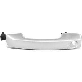 DNA MOTORING Front Driver Outer Door Handle Compatible with 07-14 FJ Cruiser, w/Keyhole, Silver, OEM-DHO-01578