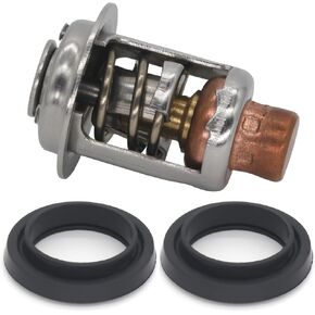 393659 Stainless Steel Thermostat & Seals Kit for Johnson Evinrude 5-235 HP Outboard Motor Engine Replaces 8330720 777260 Sierra 18-3543 18-3553