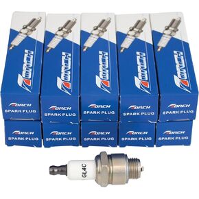 Stens 131-007-10 Spark Plug - 10 Pack Compatible with/Replacement for Champion J17LM, J19LM, NGK B2LM, 131-007, Torch GL4C Standard Plug Type