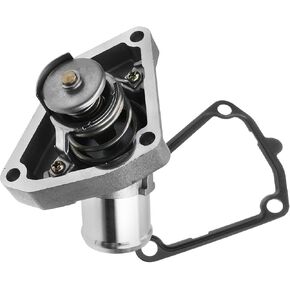 A-Premium Coolant Thermostat Housing Assembly Compatible with Nissan Maxima 370Z INFINITI Q50 Q60 Q70 Q70L QX50 EX35 EX37 FX35 FX37 G25 G37 I30 M35h M37