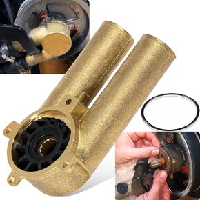 3858115 Raw Water Sea Impeller Pump Housing for Volvo Penta, V6, V8, 4.3L, 5.0L, 5.7L, Also Replaces 21214599, 21214601, 21427729, 21427730, 21214596, 3858229